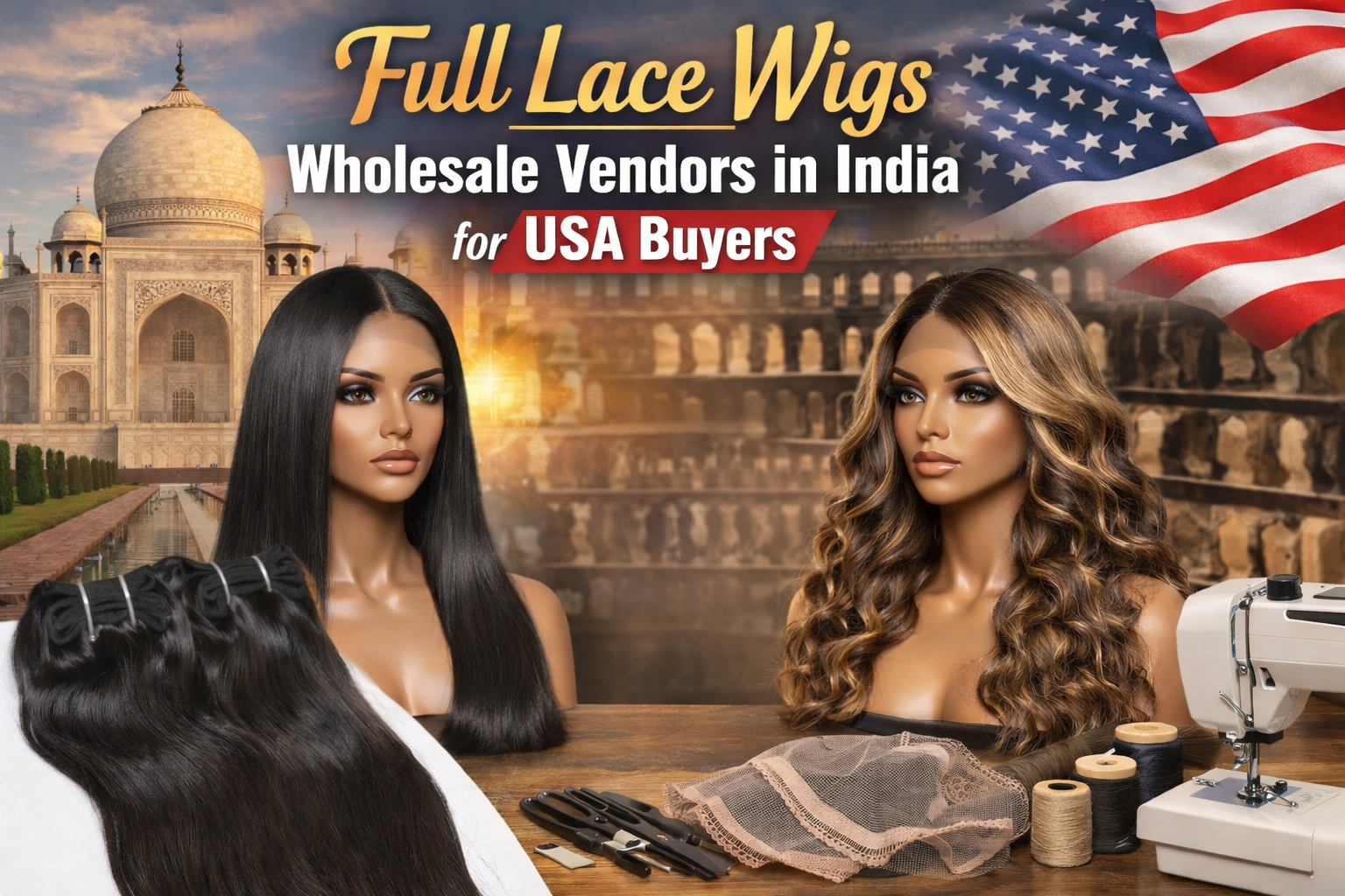 How to Find Reliable full lace wigs wholesale vendors in India for USA Buyers